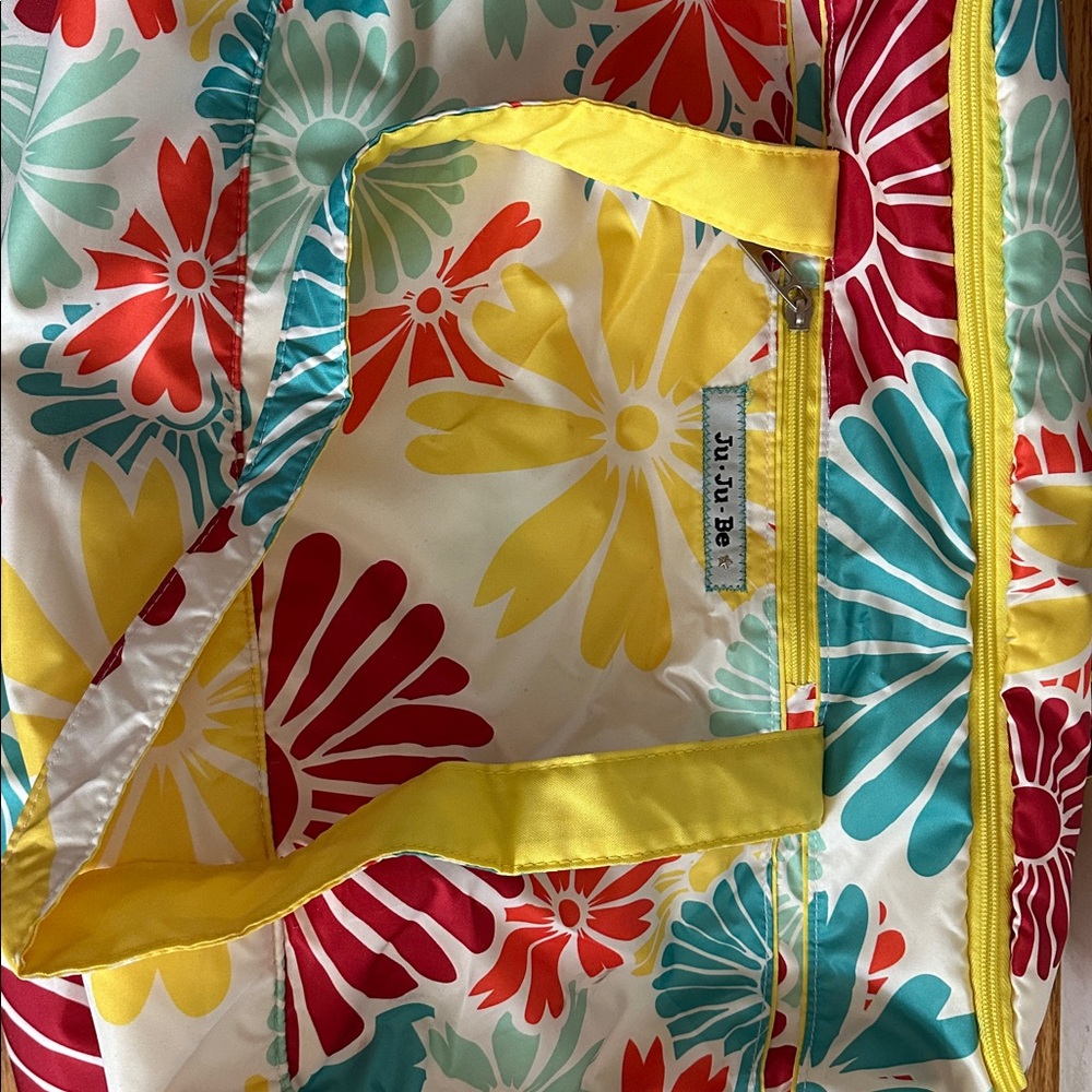 Ju-Ju-Be Floral Tote with Yellow Accents